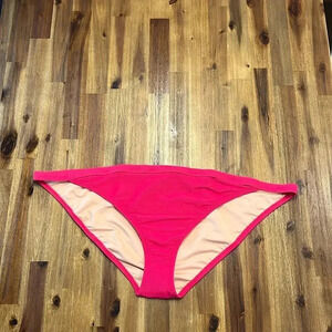 J. Crew Pink Ribbed-Trim Hipster Full-Coverage Bikini Swim Bottom size 3X
